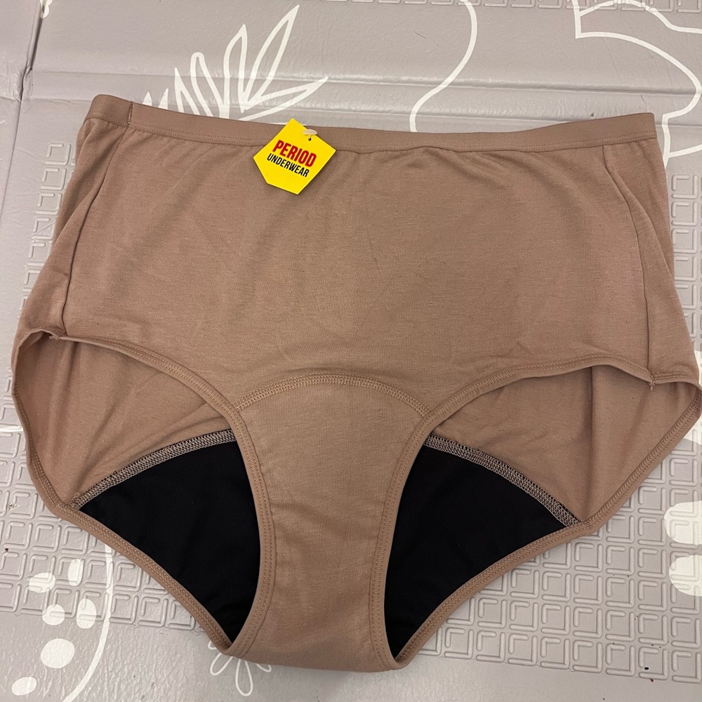 Hanes womens Fresh & Dry Light and Moderate Period Bikini Underwear, size 9/2xl